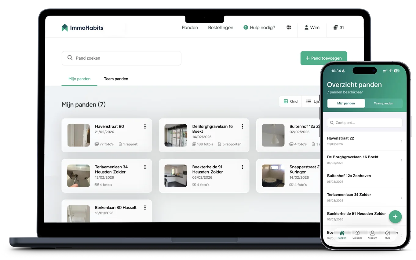 ImmoHabits syncs across devices